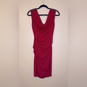 Nicole Miller Sexy Ruched Red Dress 💃🏼